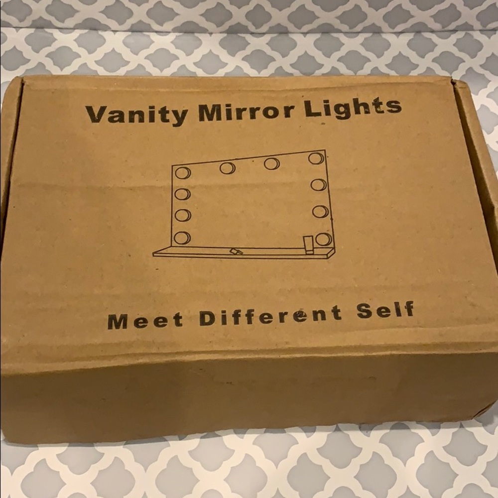 New Hollywood style led DIY vanity mirror lights.